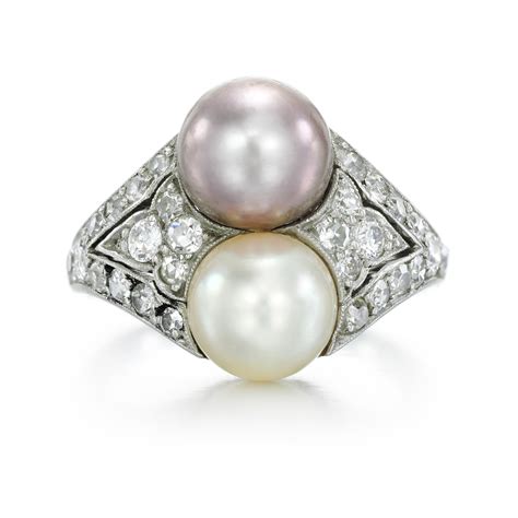 cartier pearls|cartier pearl and diamond ring.